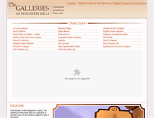 Tablet Screenshot of galleriesofpeachtreehills.com